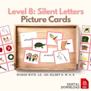 silent letters irregular words picture cards stage 8