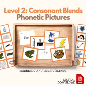 consonant blends picture cards stage 2